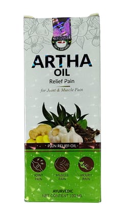 Artha Oil, Ayurvedic, Herbal, Pain relief Massage oil- Joint and Muscle Pain Pack of 1