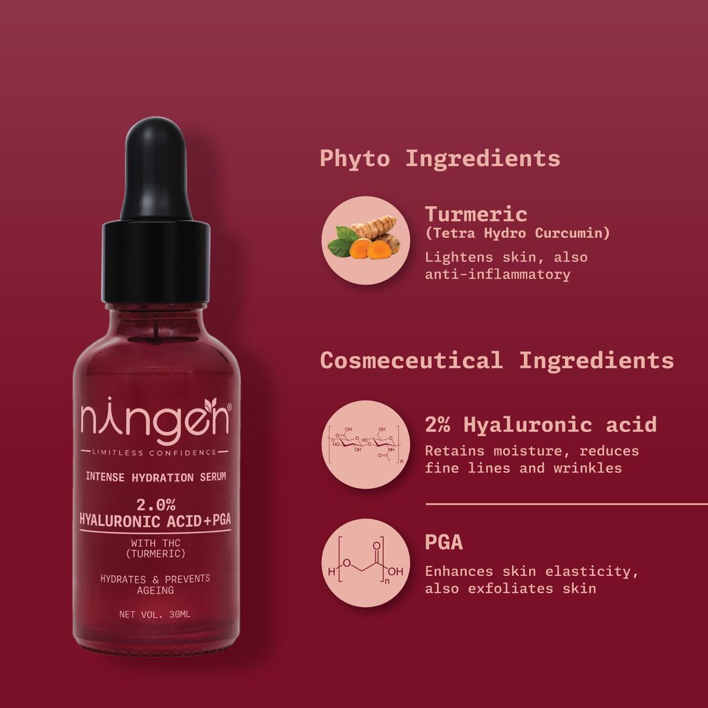 Ningen Intense Hydration Serum | Moisture Boosting Face Serum | Best for Dry & Dehydrated Skin