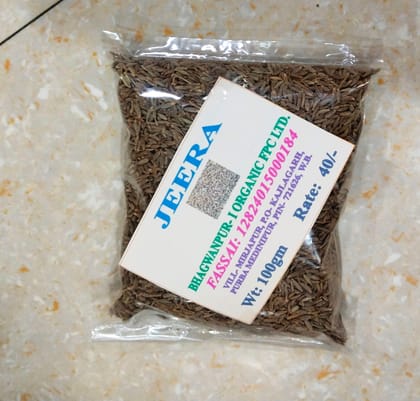 Organic Jeera (Cumin Seeds) - 100gm Pure & Natural Whole Spice Organic Jeera (Cumin Seeds) - 100gm Pure & Natural Whole Spice