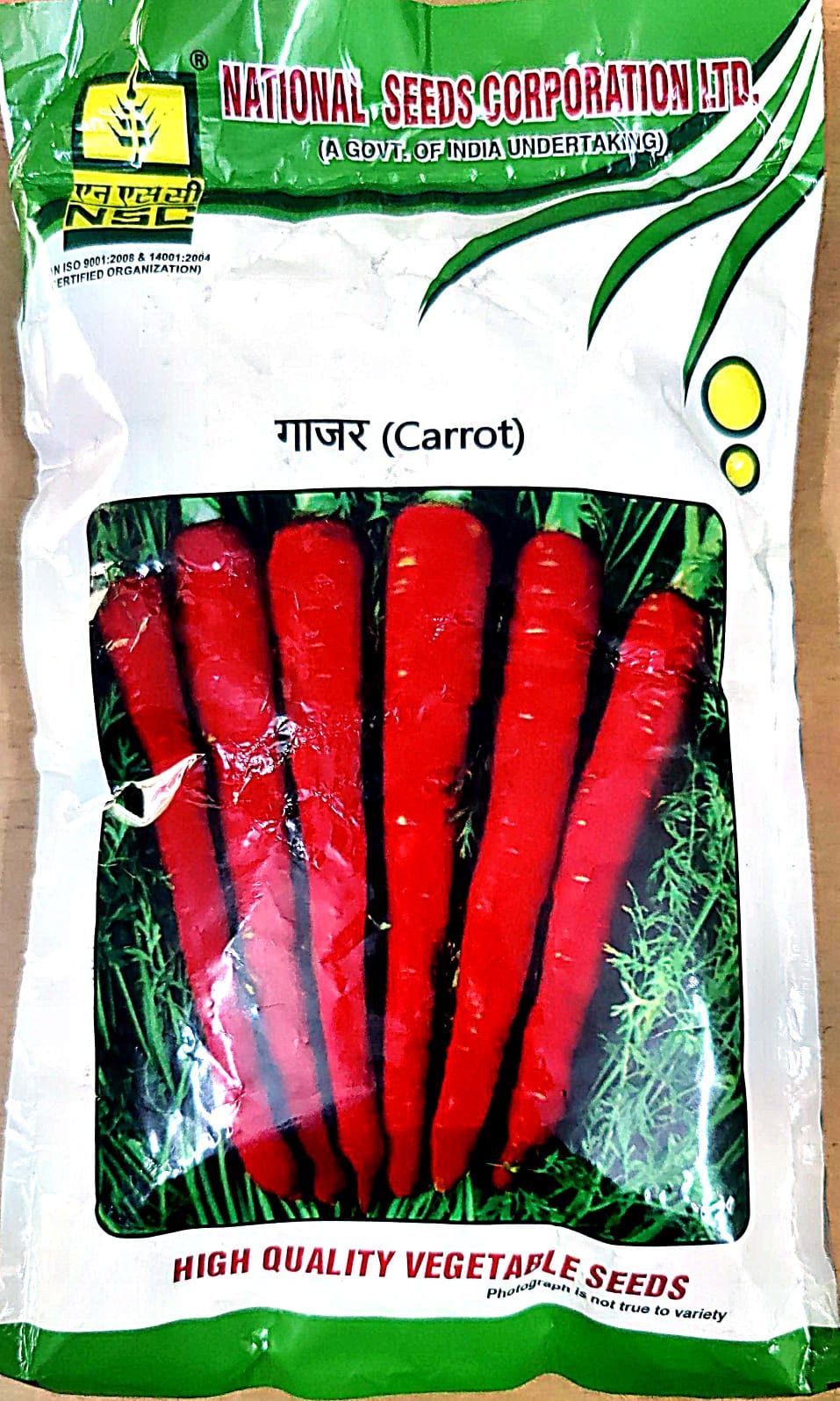NSC_Carrot Seeds - Variety Pusa Rudhira_250gm