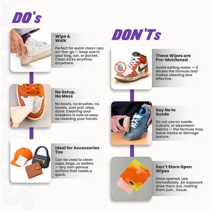 SNEAKARE Shoe Cleaning Multipack Wipes, Premium Sneaker Cleaner, Sneaker Cleaner Wipes, Travel-Friendly