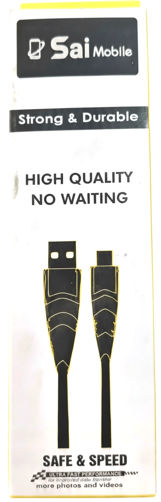 Sai Mobile Strong & Durable USB Data Cable for Fast Charging & Data Transfer