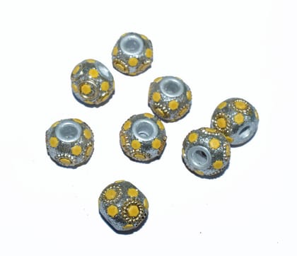Handmade Kashmiri Beads use for jewelry makings, KASM-08-Per Packet of 25 Pcs / 12X16 MM
