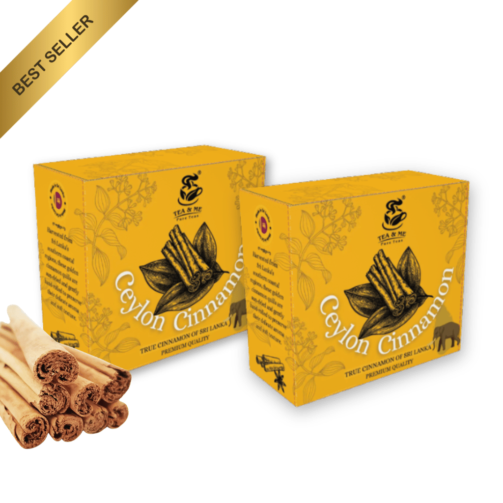 TEA & ME Srilankan Ceylon Cinnamon Sticks | Premium Grade Dalchini Cinnamon Stick for Cooking, Baking, and Beverages | 100% Pure, Natural Rich in Antioxidants - 100g (50g*2) Pack of 2