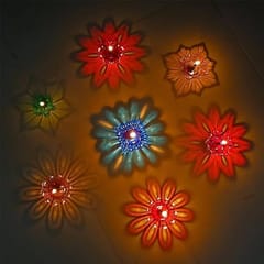 3D Reflection Diyas Set Of 12 Pieces