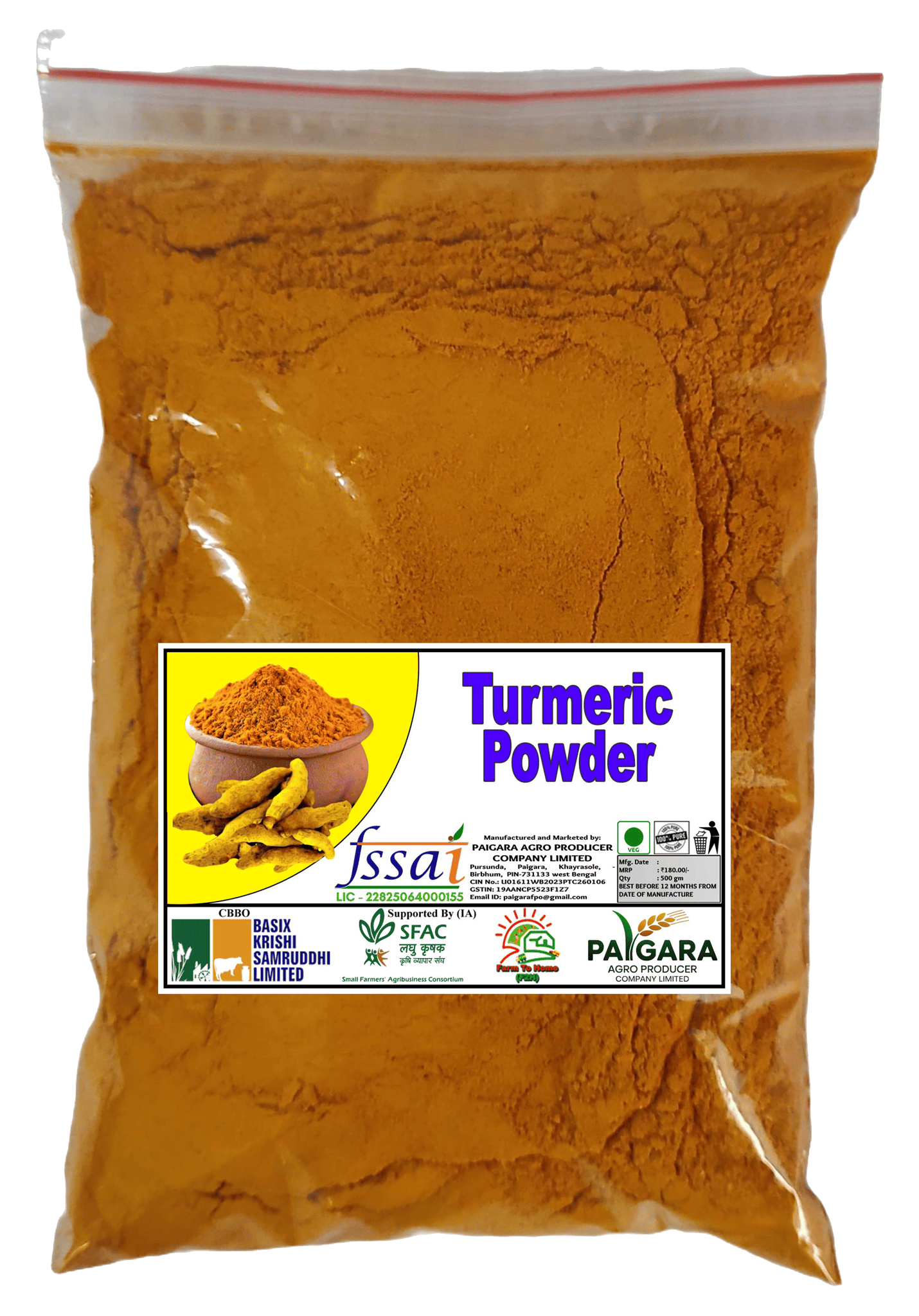 Turmeric Powder 500 gm - Premium Haldi Spice