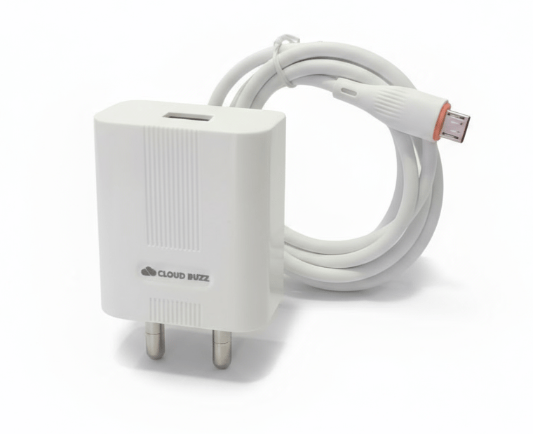 CLOUD BUZZ 15W Smart Charger with USB Cable - Battery Protection