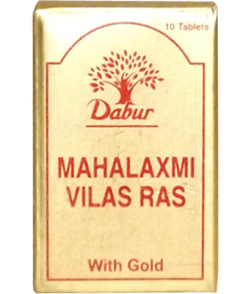 DABUR MAHALAXMI VILAS RAS 10. TABS WITH GOLD