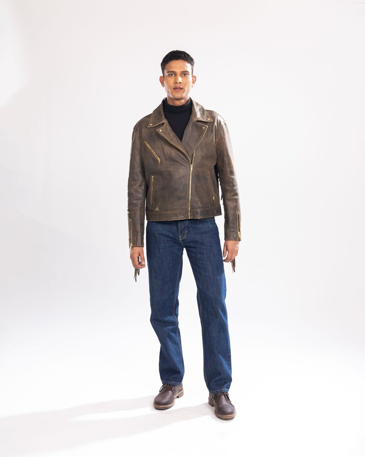 FUDGE FRINGE BIKER JACKET-S