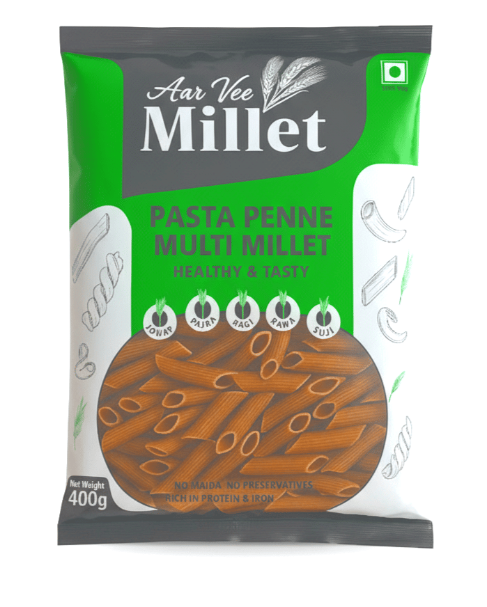 Aarvee Millet Penne Pasta 400g, Healthy & Tasty