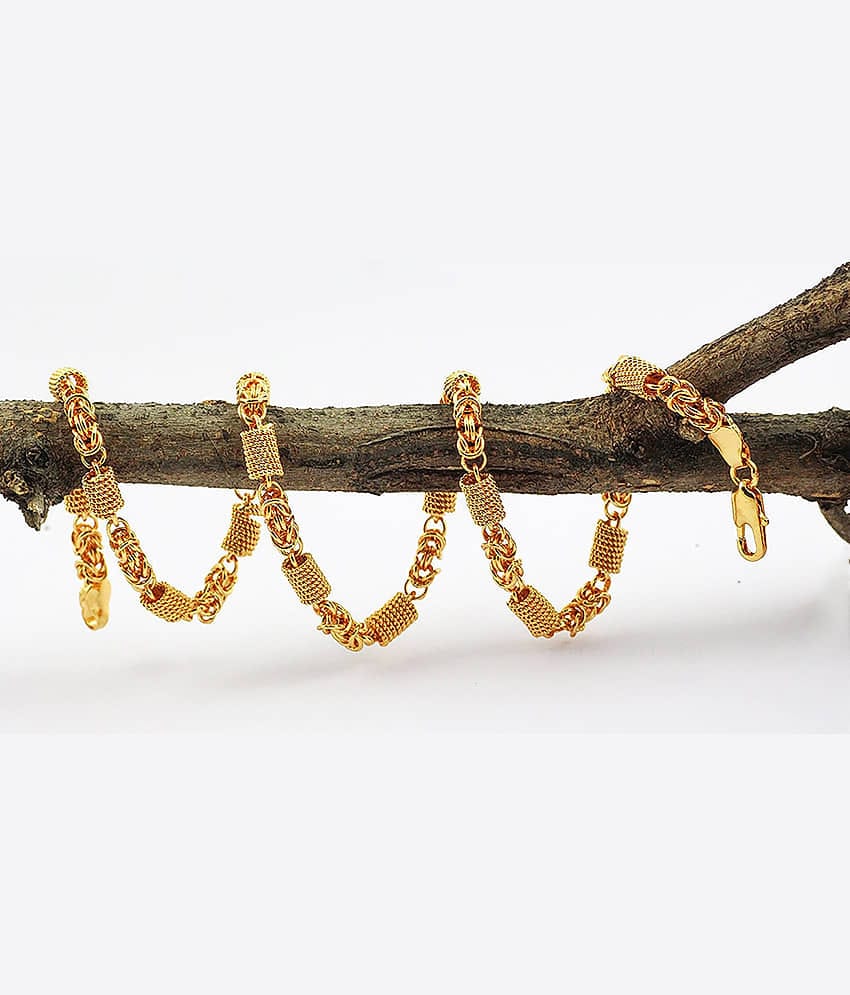FASHION FRILL Gold Plated Brass Chain ( Pack of 1 )