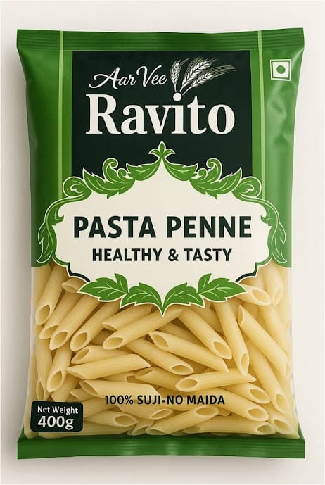 Aarvee Ravito Penne Pasta 400g,Healthy & Tasty