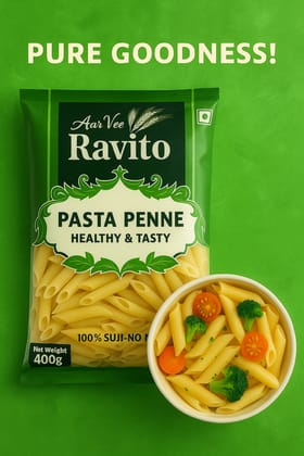Aarvee Ravito Penne Pasta 400g,Healthy & Tasty