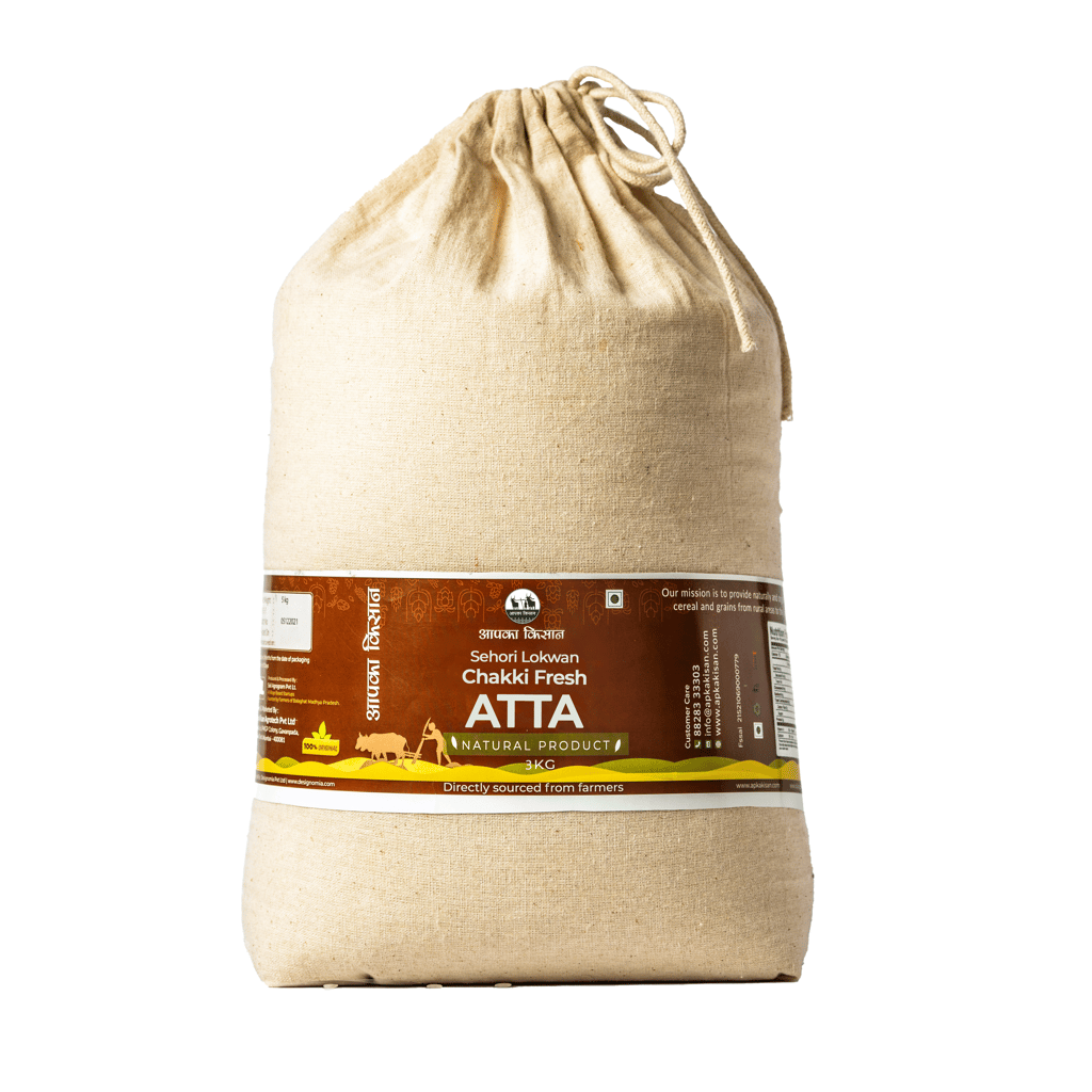 APKA KISAN | SEHORI ATTA | FLOUR | SEHORI LOKWAN CHAKKI FRESH ATTA | STONE GRINDED | NO PRESERVATIVES | FARMERS OF SEHORE, MADHYA PRADESH
