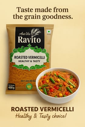 Aarvee Ravito Roasted Vermicelli 400g, Healthy & Tasty