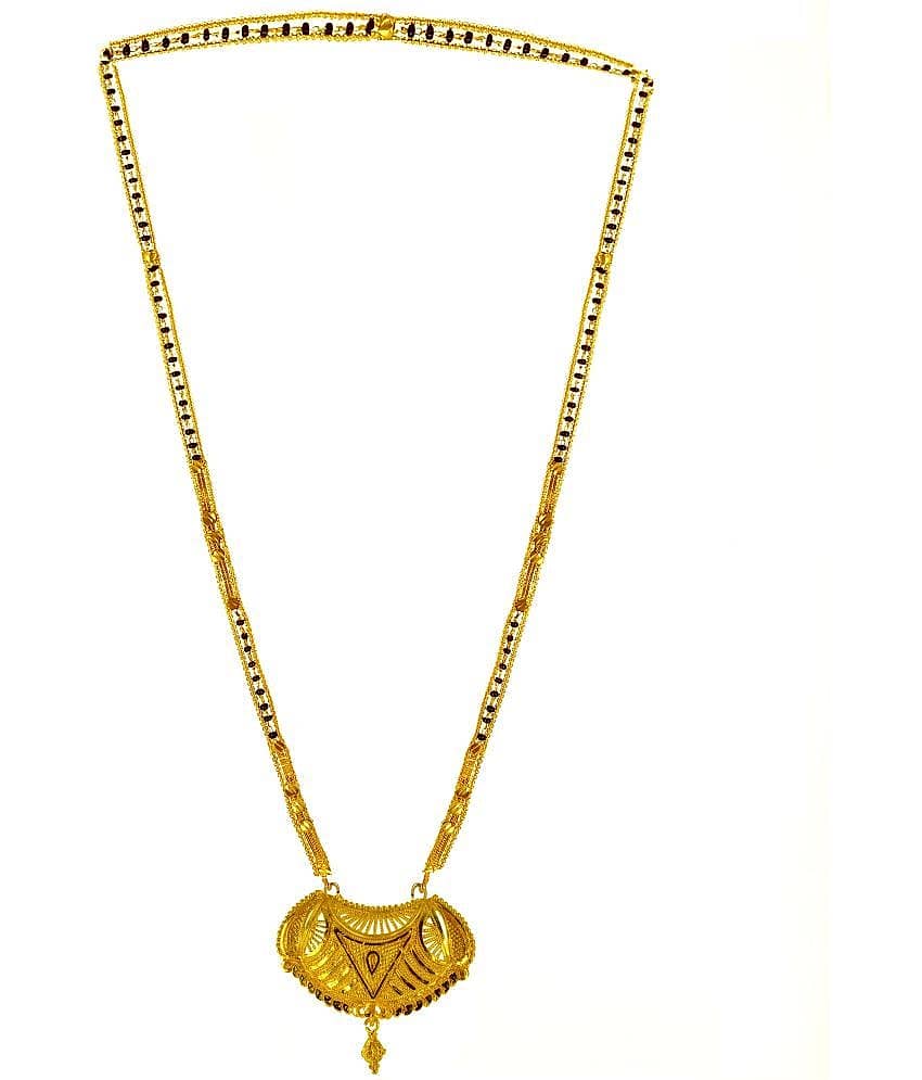 JIPPA - Golden Mangalsutra ( Pack of 1 )