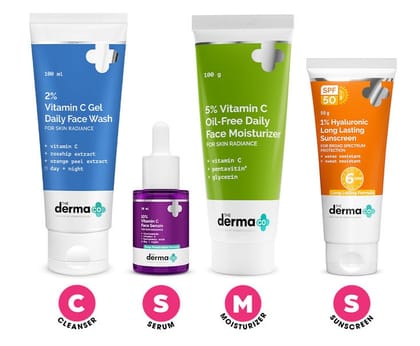 The Derma Co I-Beauty CSMS For Acne Prone Skin (100 ml+30 ml+100 gm+50gm) Pack of 4