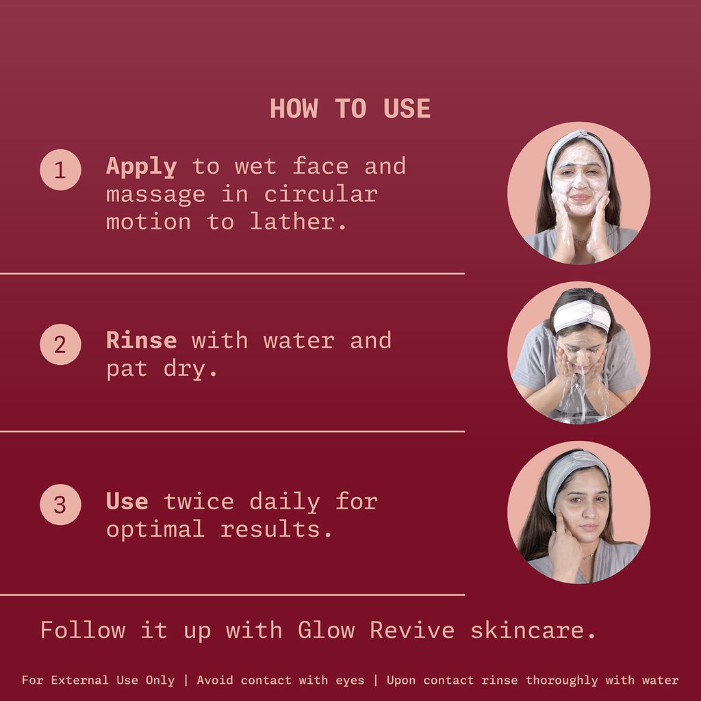 Ningen Glow Revive Intense Cleansing Crème | Skin Brightening & Oil Control Cleansing Cream