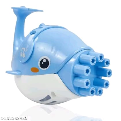 Dolphin Bubble Machine for Kids - Automatic Bubble Blower Toy with 10 Output Holes