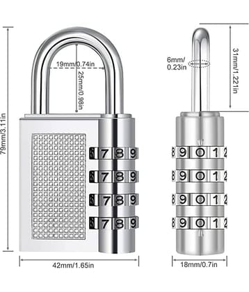 QitmirMKT High Security 4 Combination Lock