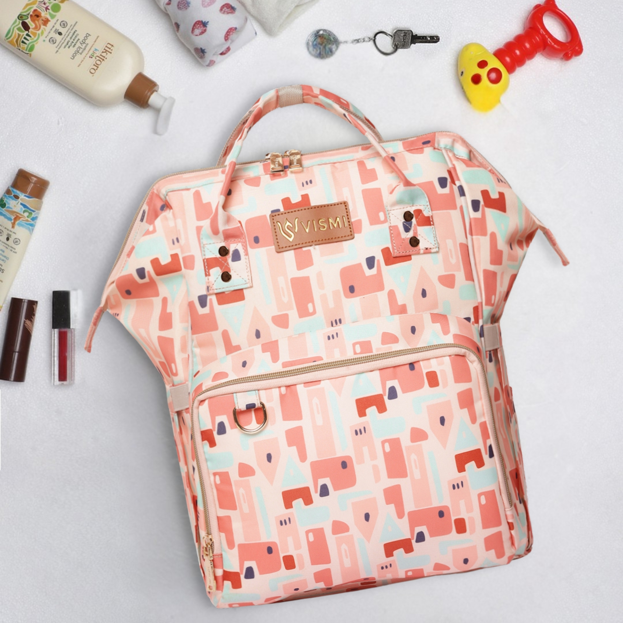 VISMIINTREND Diaper Backpack for Mother | Water Resistant | Anti Theft | Maternity Travel Backpack | Baby Shower Gift for | Girl | Boy