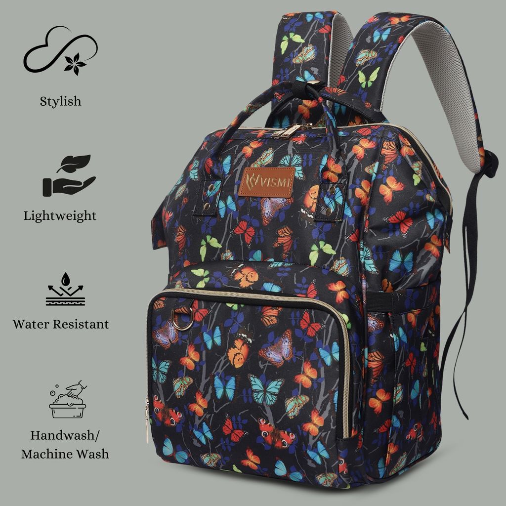 VISMIINTREND Diaper Backpack for Mother | Water Resistant | Anti Theft | Maternity Travel Backpack | Baby Shower Gift for | Girl | Boy