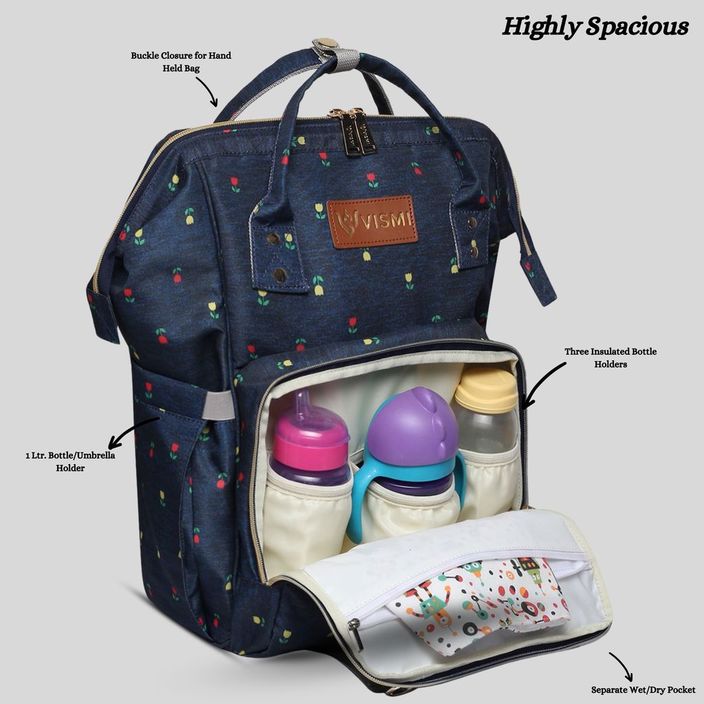 VISMIINTREND Diaper Backpack for Mother | Water Resistant | Anti Theft | Maternity Travel Backpack | Baby Shower Gift for | Girl | Boy