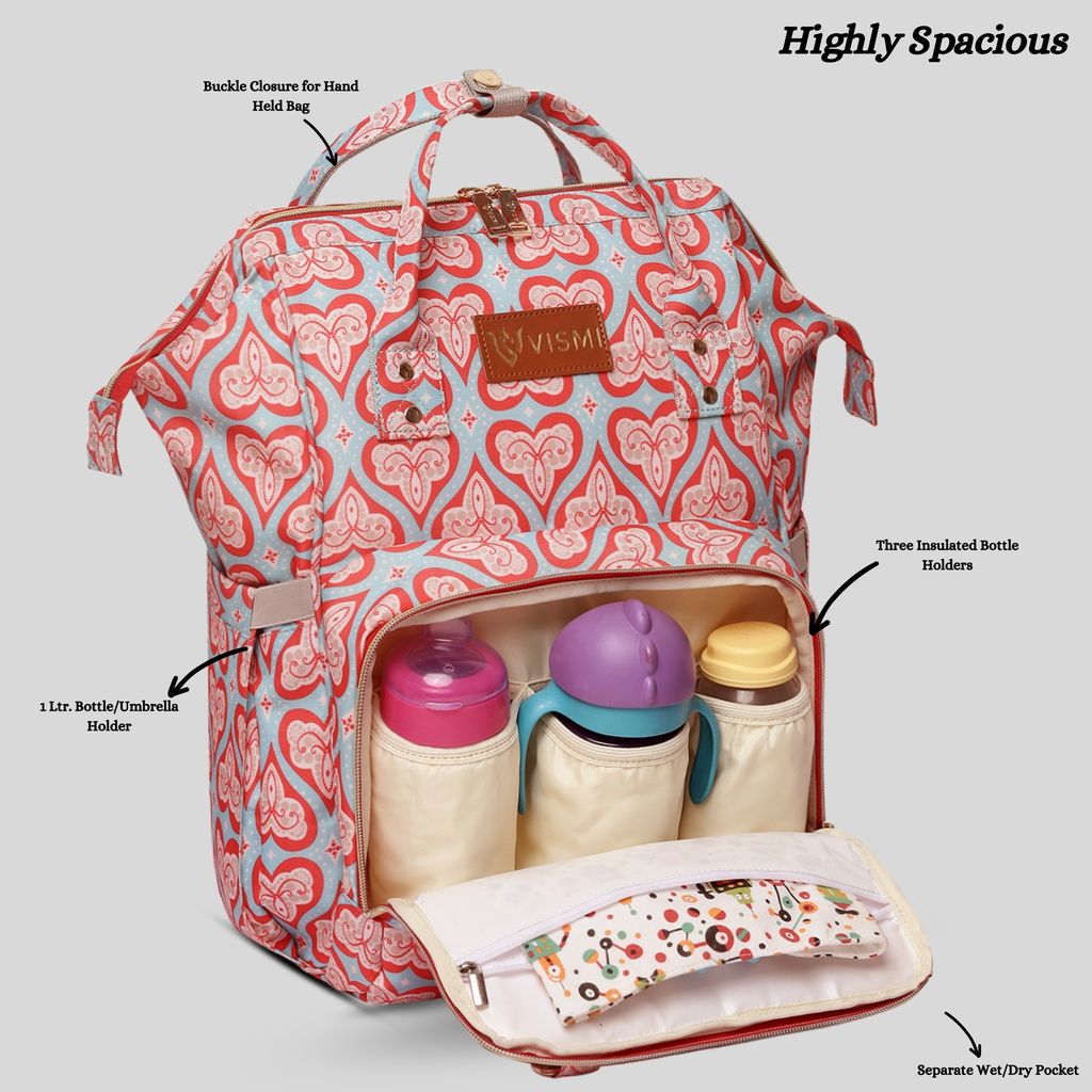 VISMIINTREND Diaper Backpack for Mother | Water Resistant | Anti Theft | Maternity Travel Backpack | Baby Shower Gift for | Girl | Boy