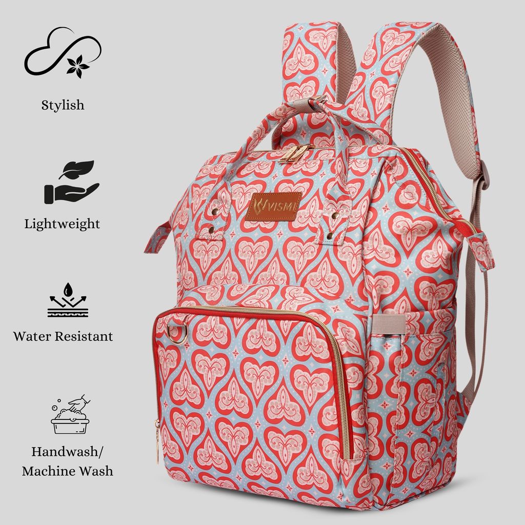 VISMIINTREND Diaper Backpack for Mother | Water Resistant | Anti Theft | Maternity Travel Backpack | Baby Shower Gift for | Girl | Boy