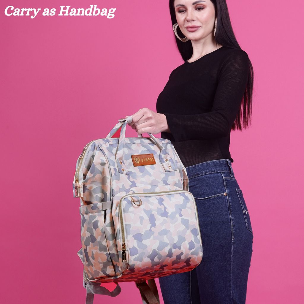 VISMIINTREND Diaper Backpack for Mother | Water Resistant | Anti Theft | Maternity Travel Backpack | Baby Shower Gift for | Girl | Boy