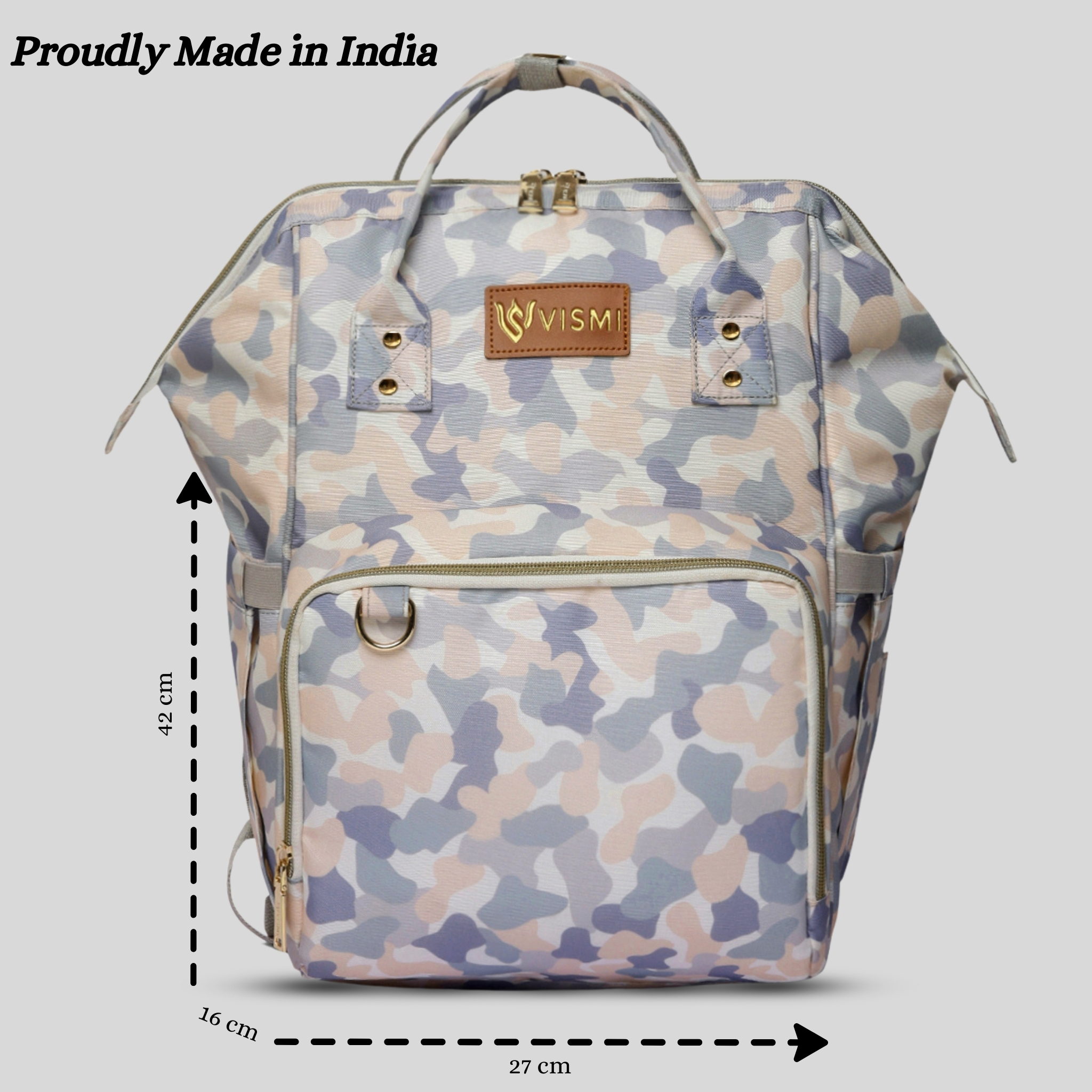 VISMIINTREND Diaper Backpack for Mother | Water Resistant | Anti Theft | Maternity Travel Backpack | Baby Shower Gift for | Girl | Boy