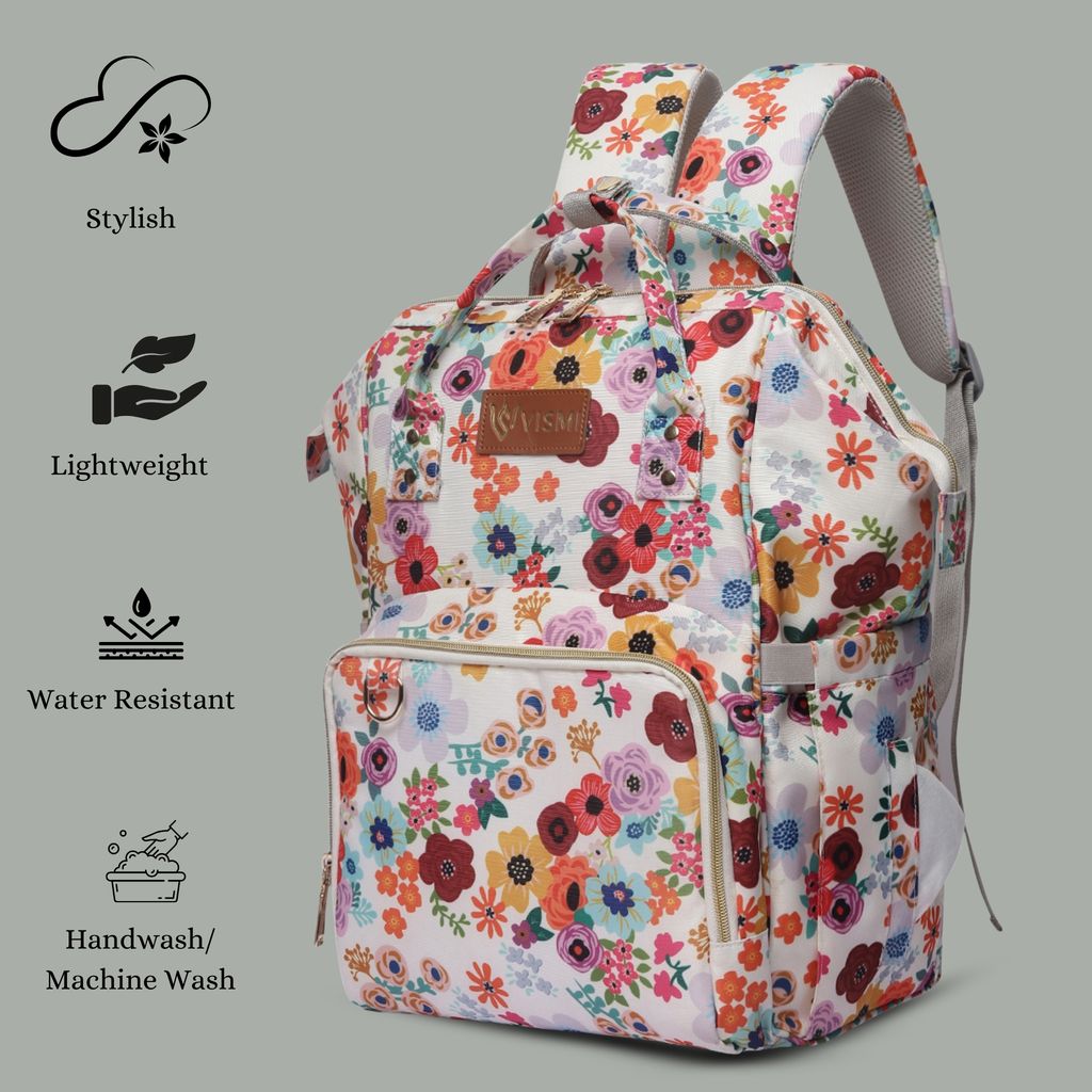 VISMIINTREND Diaper Backpack for Mother | Water Resistant | Anti Theft | Maternity Travel Backpack | Baby Shower Gift for | Girl | Boy