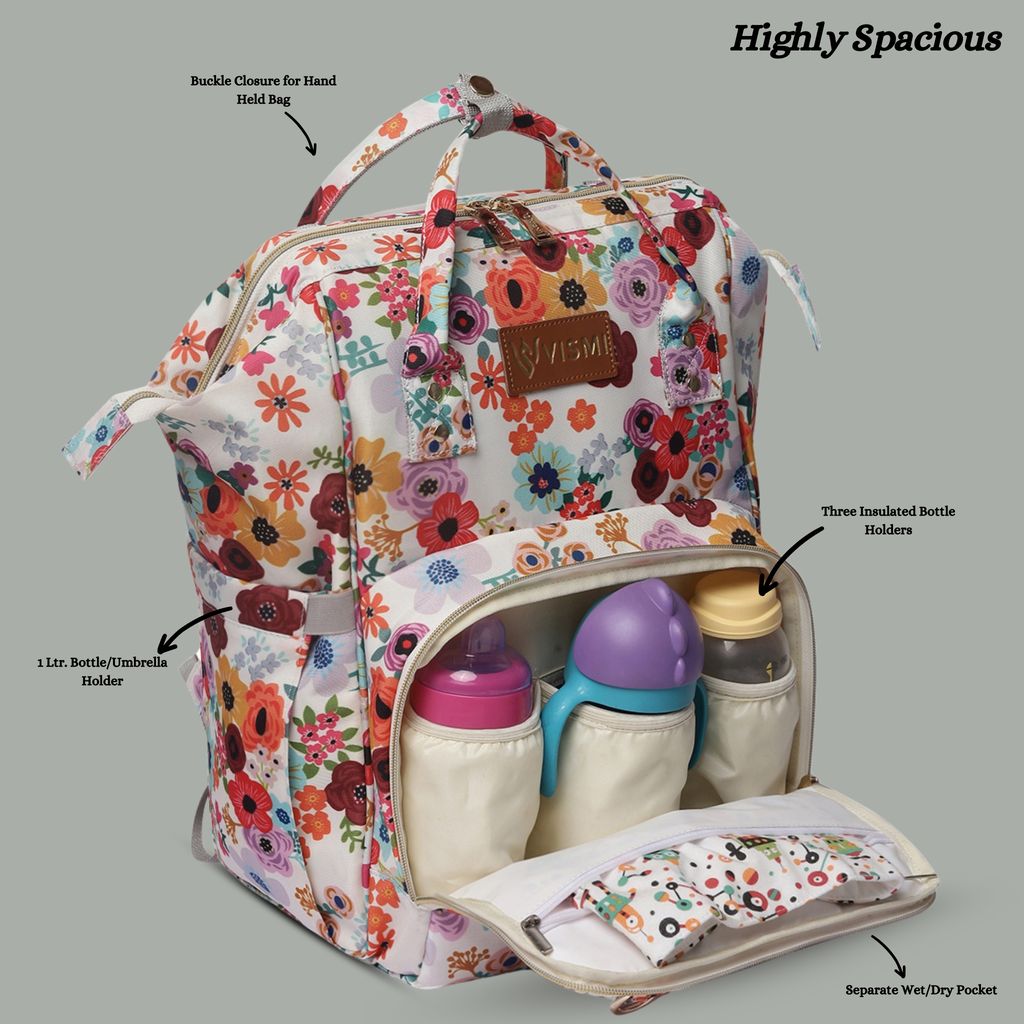 VISMIINTREND Diaper Backpack for Mother | Water Resistant | Anti Theft | Maternity Travel Backpack | Baby Shower Gift for | Girl | Boy