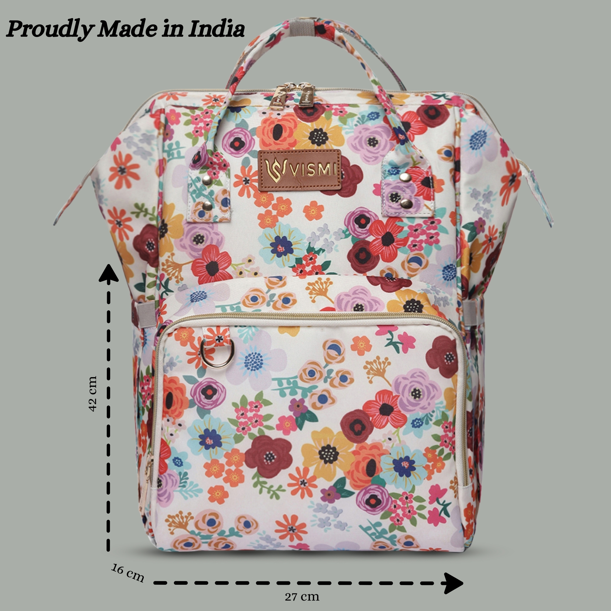 VISMIINTREND Diaper Backpack for Mother | Water Resistant | Anti Theft | Maternity Travel Backpack | Baby Shower Gift for | Girl | Boy