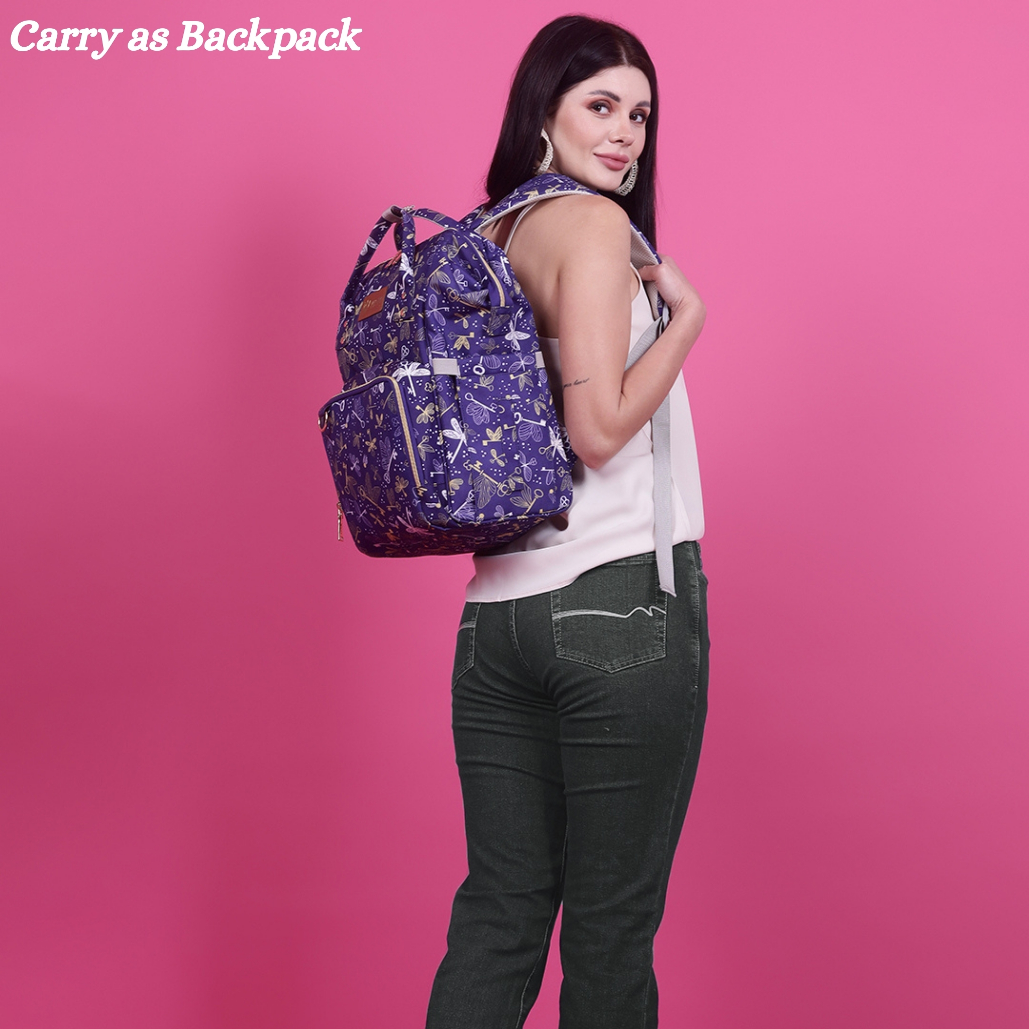 VISMIINTREND Diaper Backpack for Mother | Water Resistant | Anti Theft | Maternity Travel Backpack | Baby Shower Gift for | Girl | Boy