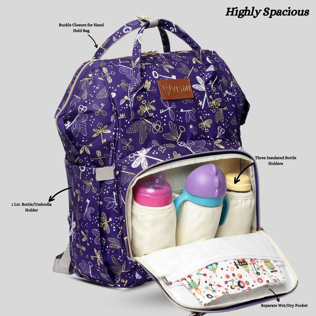 VISMIINTREND Diaper Backpack for Mother | Water Resistant | Anti Theft | Maternity Travel Backpack | Baby Shower Gift for | Girl | Boy