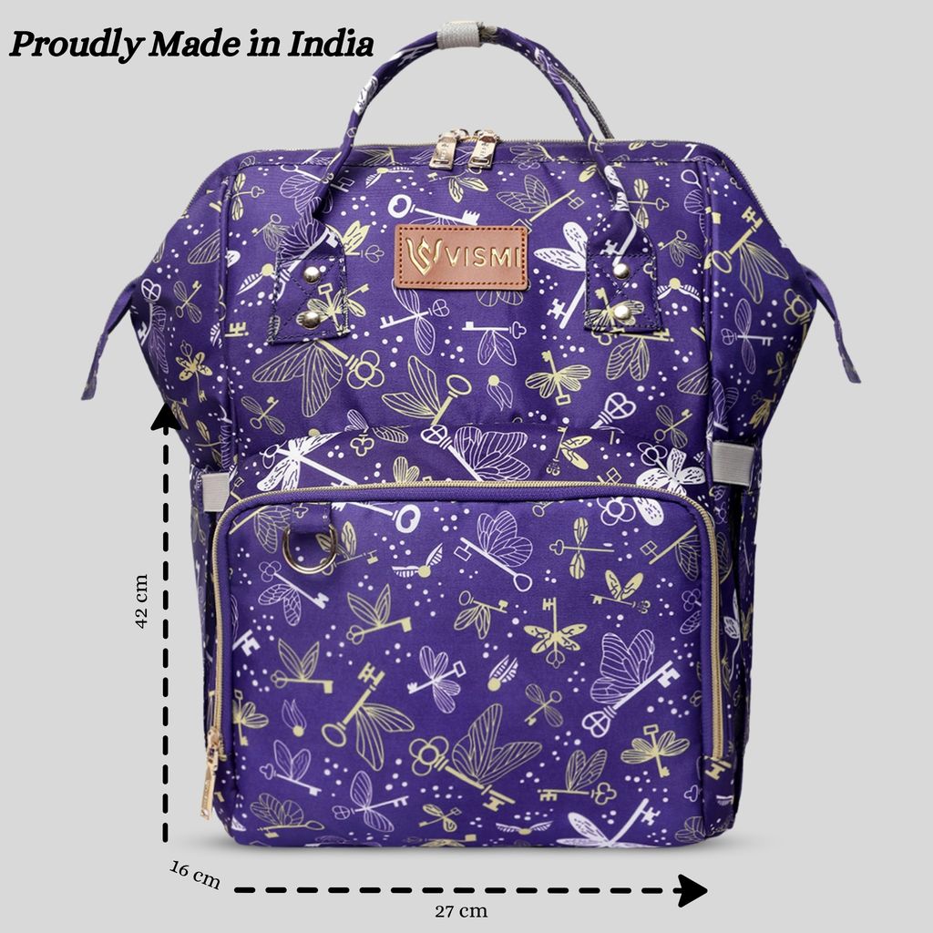 VISMIINTREND Diaper Backpack for Mother | Water Resistant | Anti Theft | Maternity Travel Backpack | Baby Shower Gift for | Girl | Boy