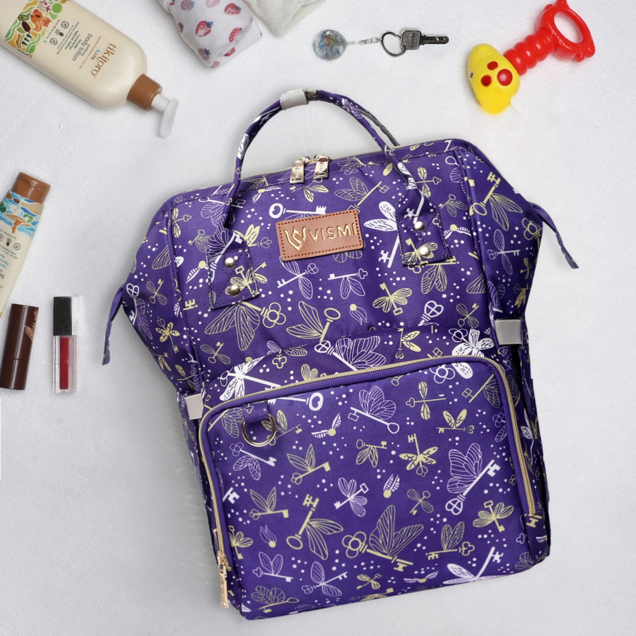 VISMIINTREND Diaper Backpack for Mother | Water Resistant | Anti Theft | Maternity Travel Backpack | Baby Shower Gift for | Girl | Boy