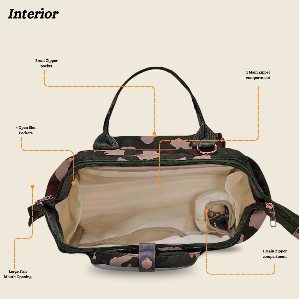 VISMIINTREND Diaper Bags for Mom | Travel Maternity Backpack Bags | Water Resistant | Premium Oxford Fabric | Gifts for Mom to Be | Baby Shower Gift