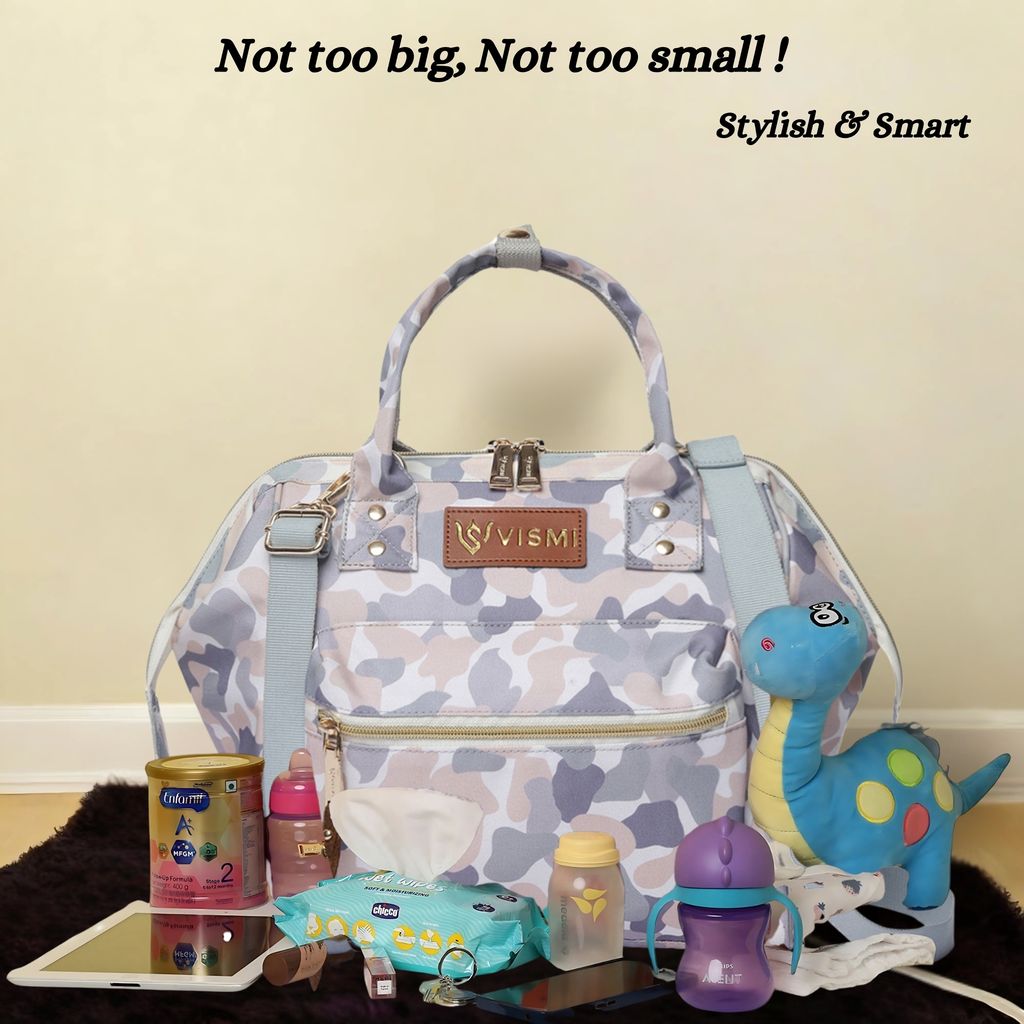 VISMIINTREND Diaper Bags for Mom | Travel Maternity Backpack Bags | Water Resistant | Premium Oxford Fabric | Gifts for Mom to Be | Baby Shower Gift