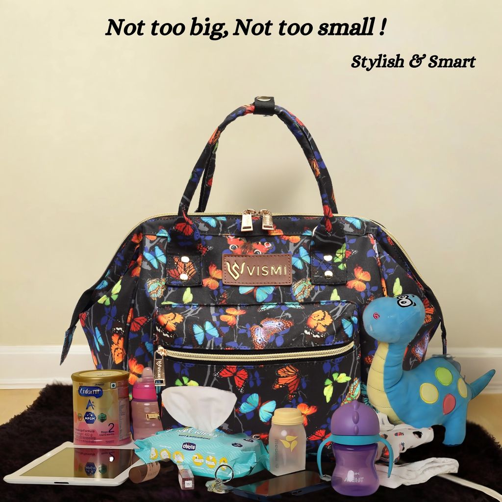 VISMIINTREND Diaper Bags for Mom | Travel Maternity Backpack Bags | Water Resistant | Premium Oxford Fabric | Gifts for Mom to Be | Baby Shower Gift