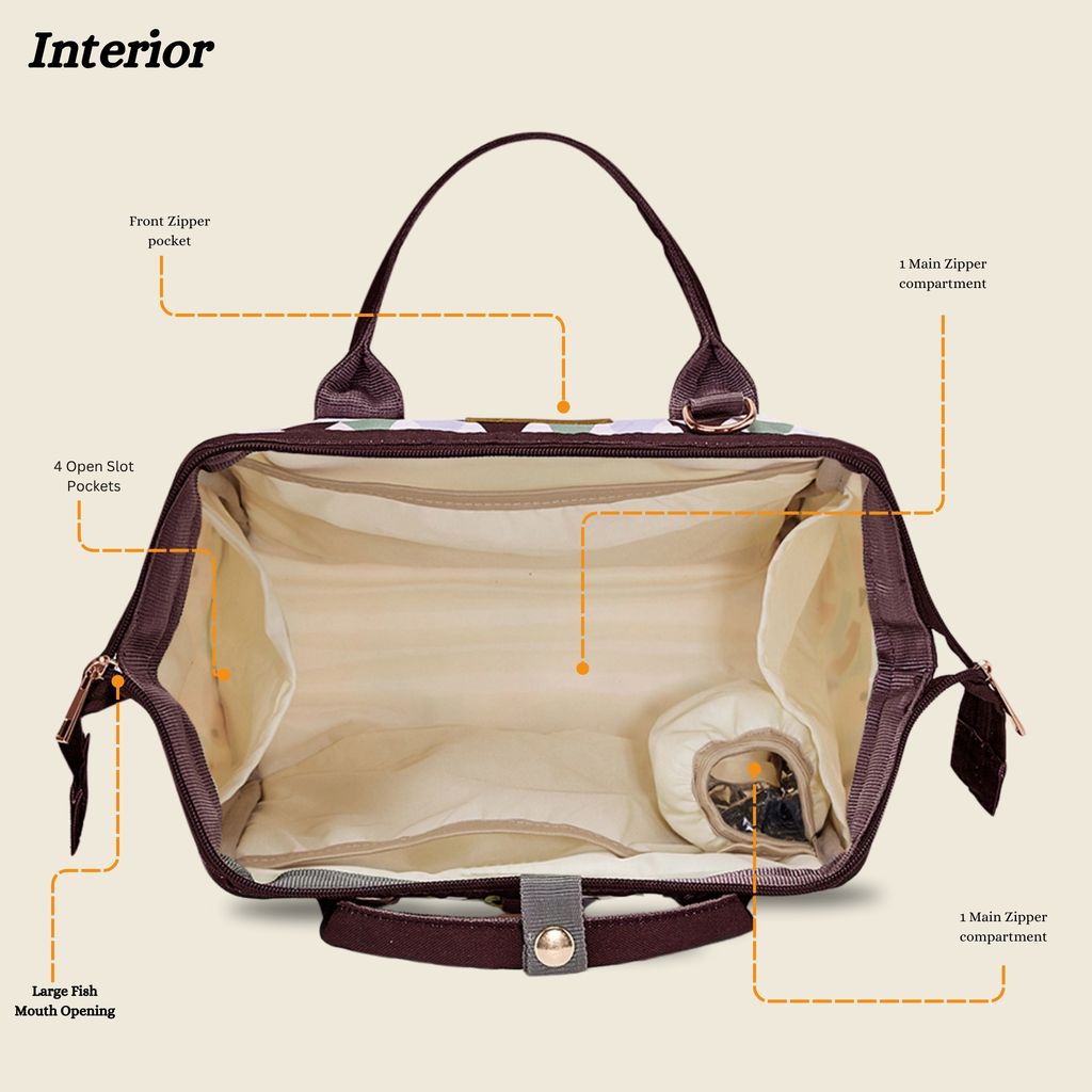 VISMIINTREND Diaper Bags for Mom | Travel Maternity Backpack Bags | Water Resistant | Premium Oxford Fabric | Gifts for Mom to Be | Baby Shower Gift