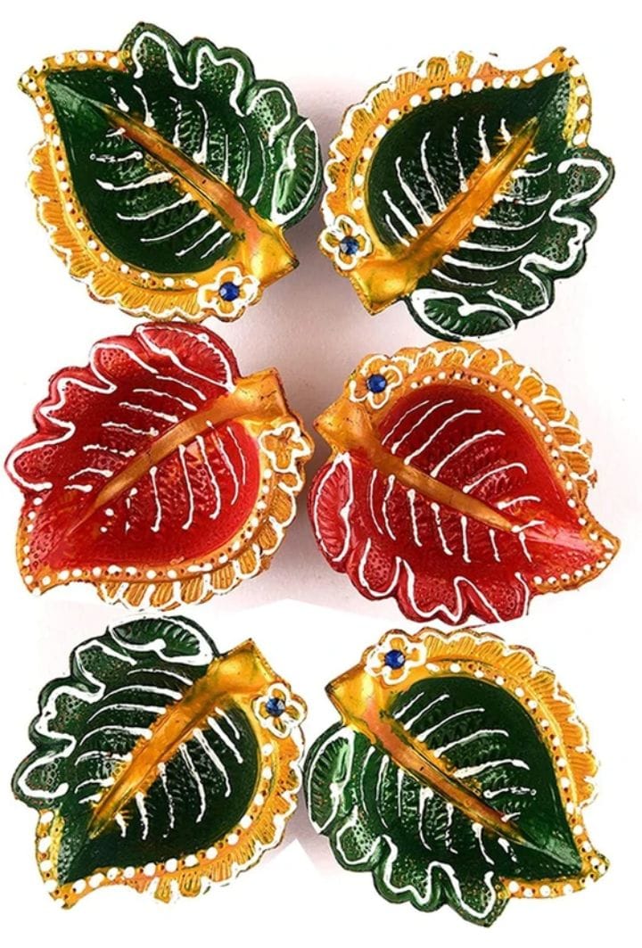 Beautiful Petal Designed Diyas