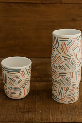 ECOCASK Bamboo Fibre Glass/Eco Friendly/Natural/Organic- Set of 4