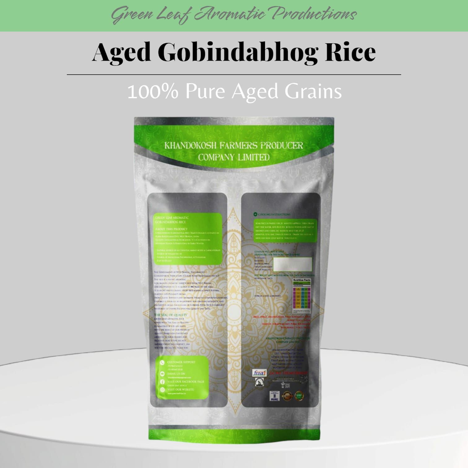 Premium Aged Gobindabhog Rice - 100% Pure Aromatic Grains