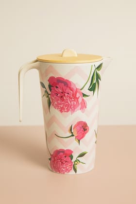 ECOCASK Premium Drinking Set - Bamboo Fiber - Floral Design -Eco Friendly