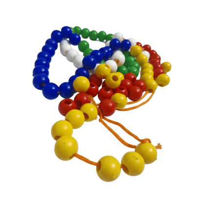 Round Shape Colourful Counting Beads Mala or Ganitmala, Shapes beads, Counting beads for kids, Abacus, Numbers, Maths Kit for kids, Gift Item, Birthday Gift, Counting Mala, Mala , Maths Mala, Shapes Beads, Counting Bead