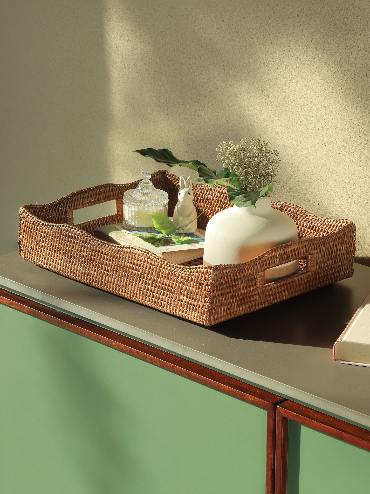 RATTAN LACE TRAY (3 PCS Set)