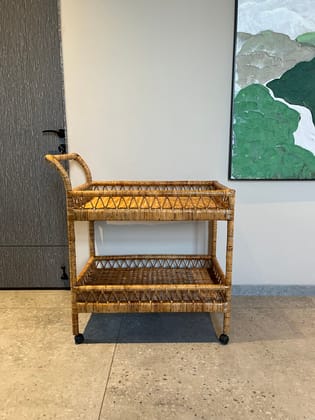 Rattan Bar Cart