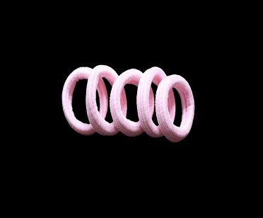 KAVALI Multicolor Elastic Hair Ties for Women & Girls - Soft, No-Crease Ponytail Holders